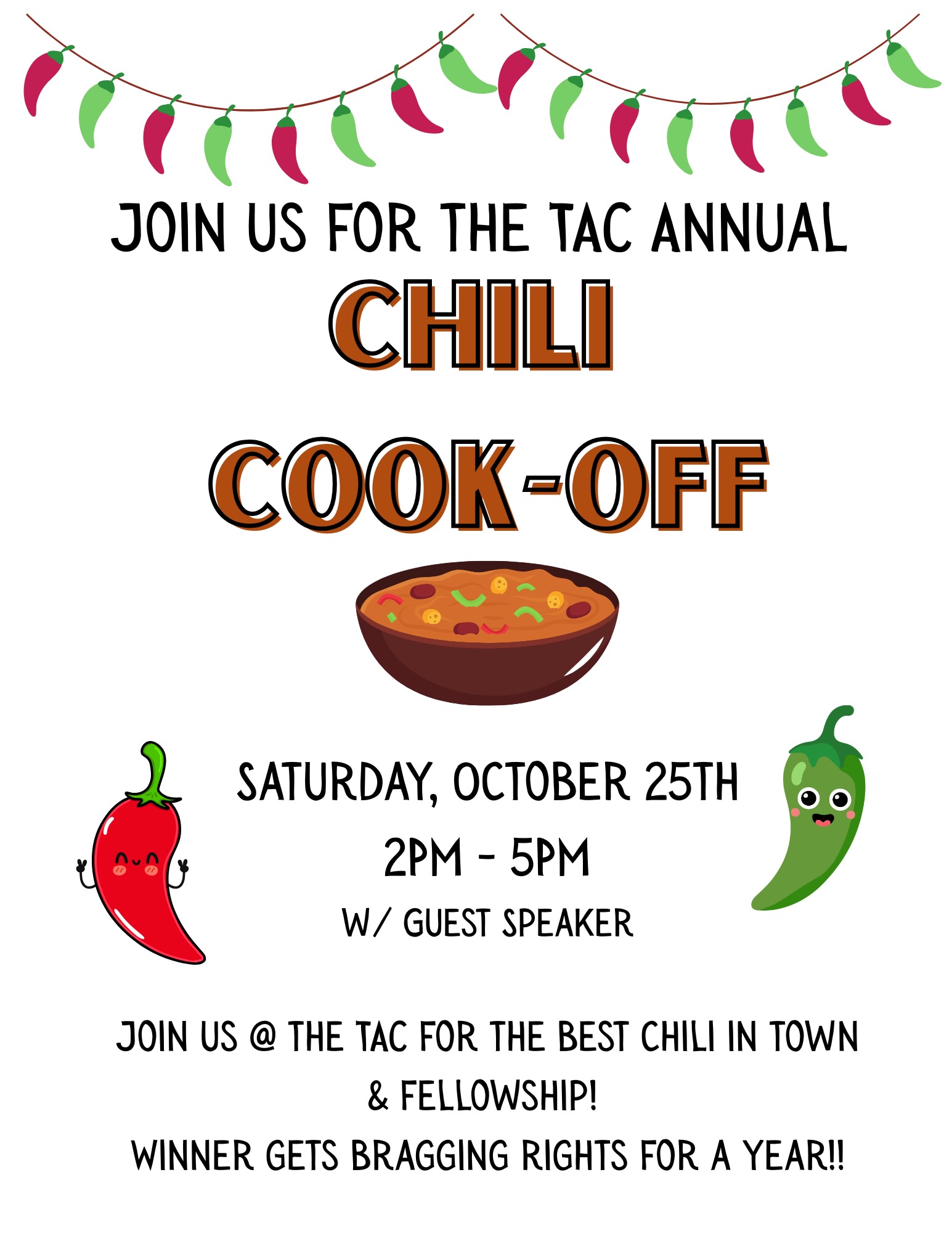 TAC Chili Cook-off Flyer